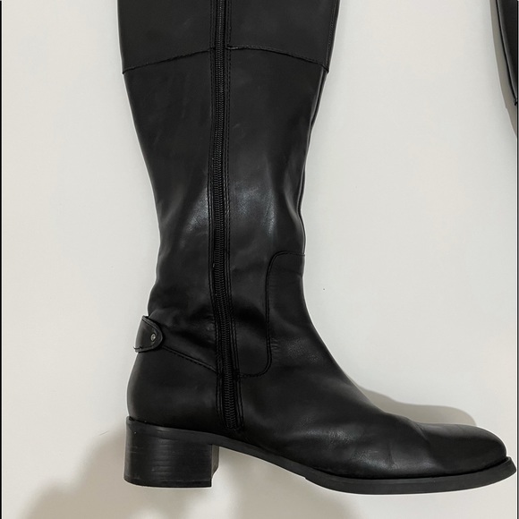 Etienne Aigner Black Leather Ryder Boots EUC - Picture 7 of 15